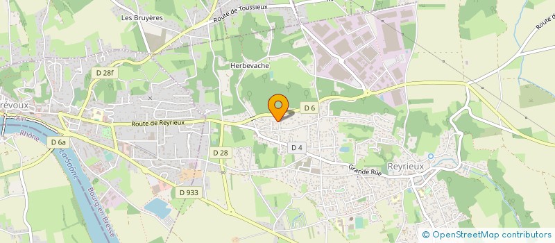 localisation de l'entreprise MONSIEUR LAURENT FRACHET à REYRIEUX