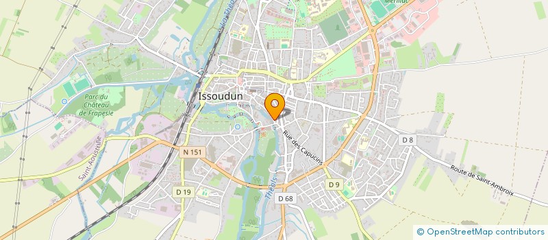 localisation de l'entreprise MONSIEUR LAURENT FRAGNER à ISSOUDUN