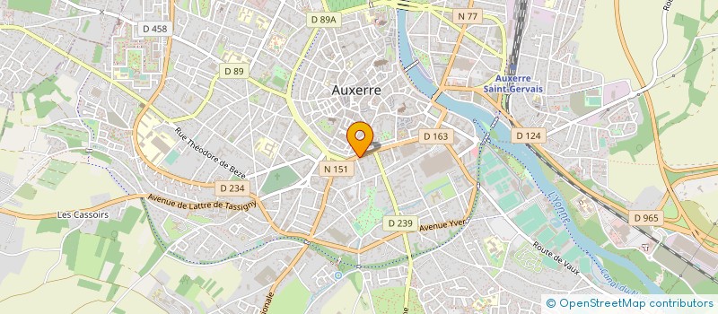 localisation de l'entreprise MONSIEUR LAURENT FRANCIN  AUXERRE