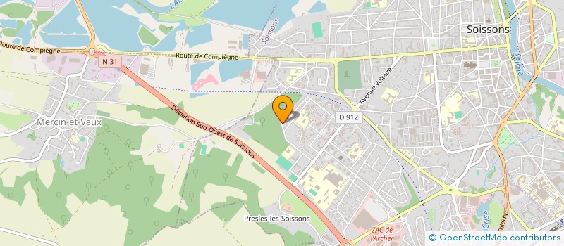 localisation de l'entreprise MONSIEUR LAURENT FRANCOIS à SOISSONS