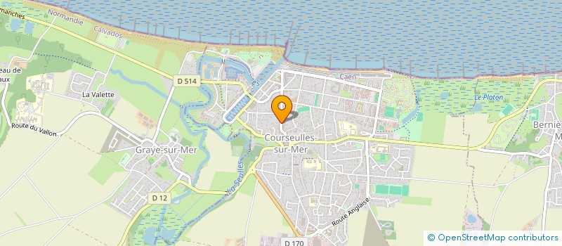 localisation de l'entreprise MONSIEUR LAURENT FRANCOISE  COURSEULLES-SUR-MER