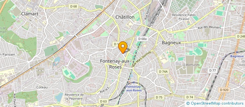 localisation de l'entreprise MONSIEUR LAURENT FREMONT à FONTENAY-AUX-ROSES