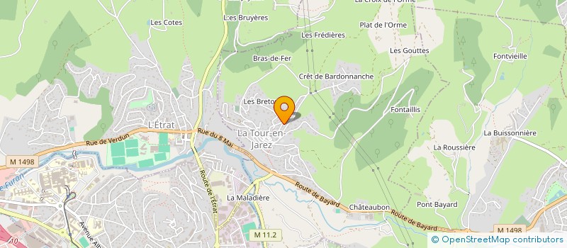 localisation de l'entreprise MONSIEUR LAURENT FRESNEL  LA TOUR-EN-JAREZ