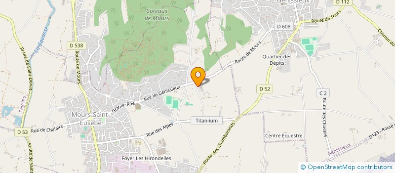 localisation de l'entreprise MONSIEUR LAURENT FRUCHON  MOURS-SAINT-EUSEBE