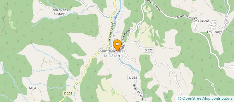 localisation de l'entreprise MONSIEUR LAURENT FRUYTHOF  SAINT-NAZAIRE-LE-DESERT