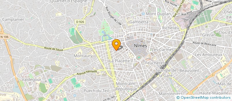 localisation de l'entreprise MONSIEUR LAURENT FUSAT  NIMES