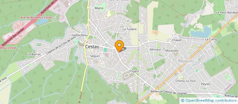 localisation de l'entreprise MONSIEUR LAURENT FUSEAU  CESTAS