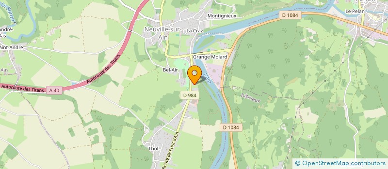 localisation de l'entreprise MONSIEUR LAURENT GABEURE à NEUVILLE-SUR-AIN