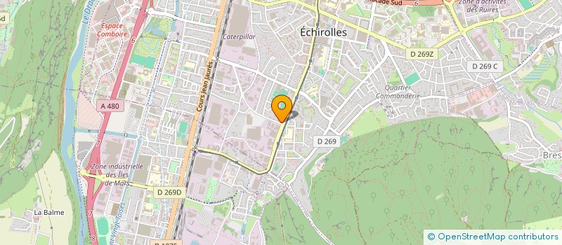 localisation de l'entreprise MONSIEUR LAURENT GACHASSIN  ECHIROLLES