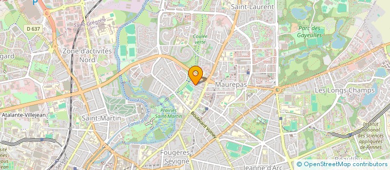 localisation de l'entreprise MONSIEUR LAURENT GAIGNOUX à RENNES