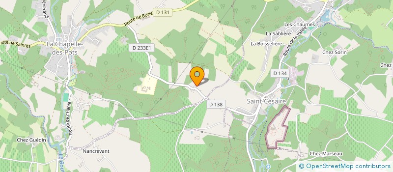 localisation de l'entreprise MONSIEUR LAURENT GAILLARD à LA CHAPELLE-DES-POTS