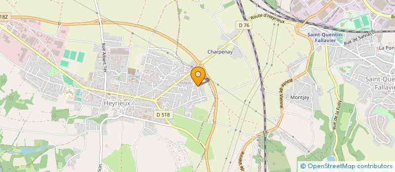 localisation de l'entreprise MONSIEUR LAURENT GAILLARD  HEYRIEUX