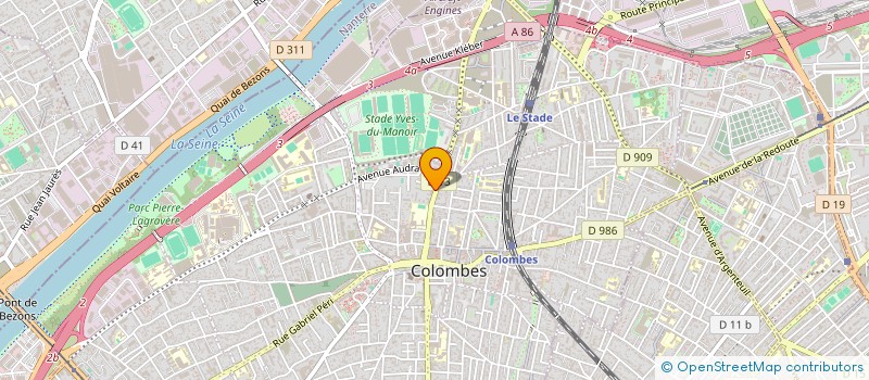 localisation de l'entreprise MONSIEUR LAURENT GALARNEAU à COLOMBES