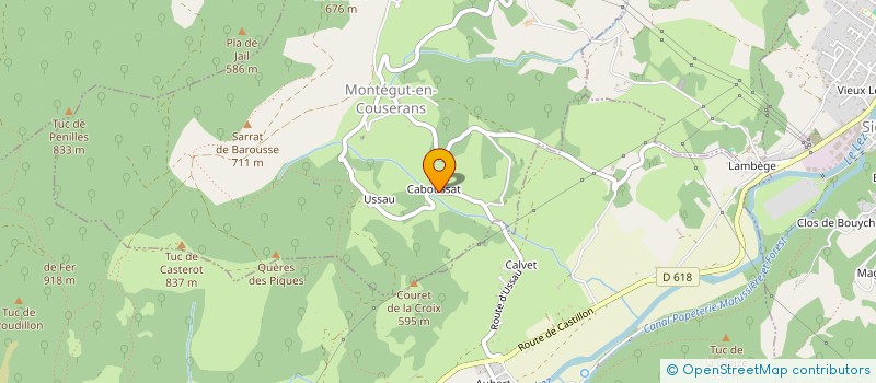 localisation de l'entreprise MONSIEUR LAURENT GALEY à MONTEGUT-EN-COUSERANS