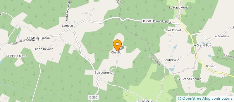 localisation de l'entreprise MONSIEUR LAURENT GALLET  LE FOUILLOUX