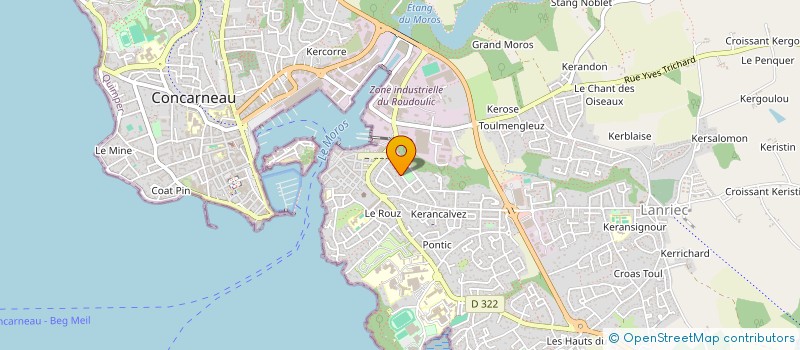 localisation de l'entreprise MONSIEUR LAURENT GALLOUX  CONCARNEAU