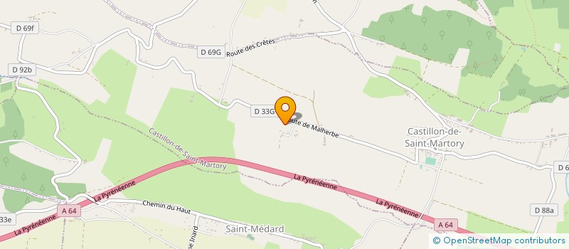 localisation de l'entreprise MONSIEUR LAURENT GAMBARELLI  CASTILLON-DE-SAINT-MARTORY