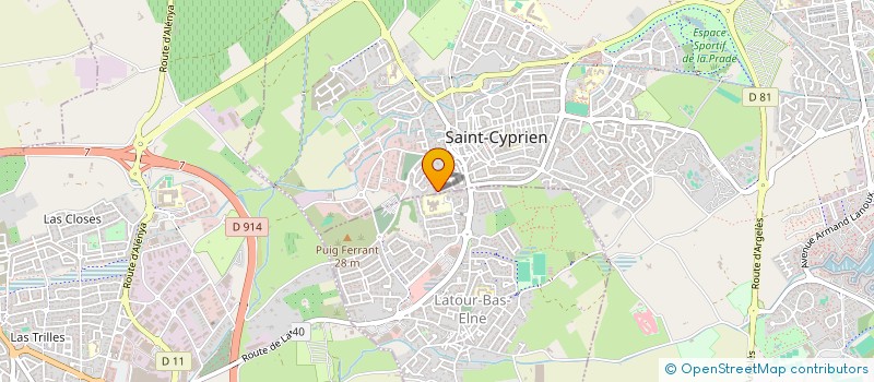 localisation de l'entreprise MONSIEUR LAURENT GARCIA à SAINT-CYPRIEN