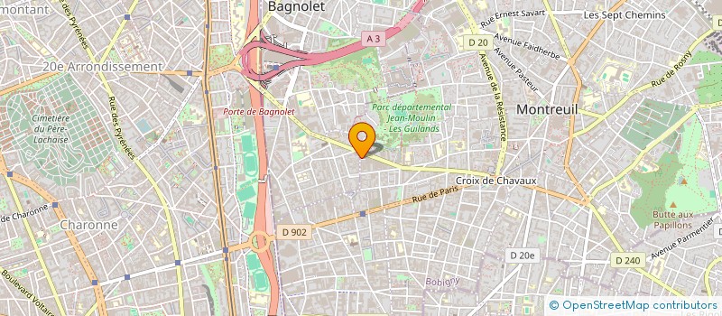 localisation de l'entreprise MONSIEUR LAURENT GARDET à MONTREUIL