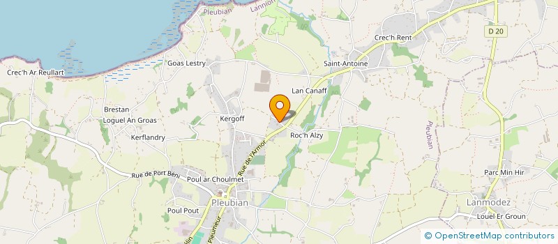 localisation de l'entreprise MONSIEUR LAURENT GAREL  PLEUBIAN