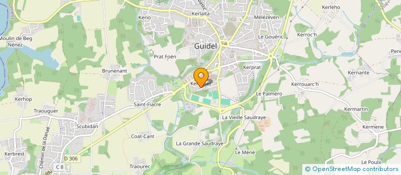 localisation de l'entreprise MONSIEUR LAURENT GARETTE à GUIDEL