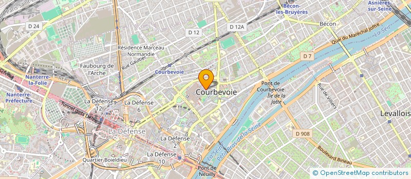localisation de l'entreprise MONSIEUR LAURENT GARNIER à COURBEVOIE