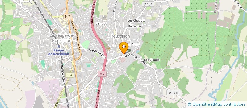 localisation de l'entreprise MONSIEUR LAURENT GARNIER  ROUSSILLON