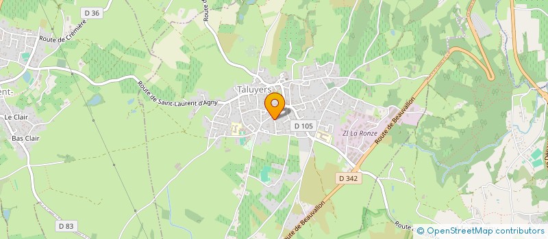 localisation de l'entreprise MONSIEUR LAURENT GARREAU  TALUYERS