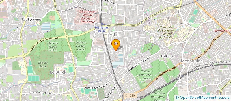 localisation de l'entreprise MONSIEUR LAURENT GASSIES  MERIGNAC