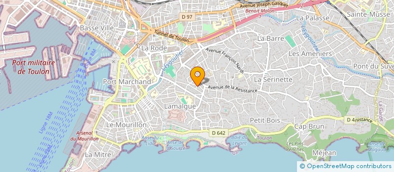 localisation de l'entreprise MONSIEUR LAURENT GASTON  TOULON