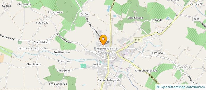 localisation de l'entreprise MONSIEUR LAURENT GATISSOU  BAIGNES-SAINTE-RADEGONDE