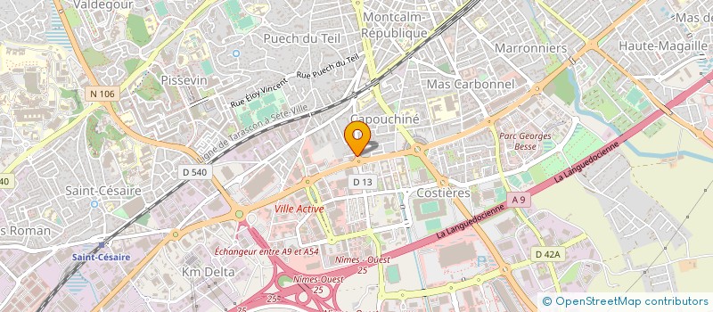 localisation de l'entreprise MONSIEUR LAURENT GAUDE  NIMES