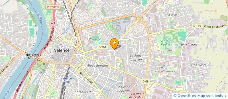 localisation de l'entreprise MONSIEUR LAURENT GAUDEVIN  VALENCE