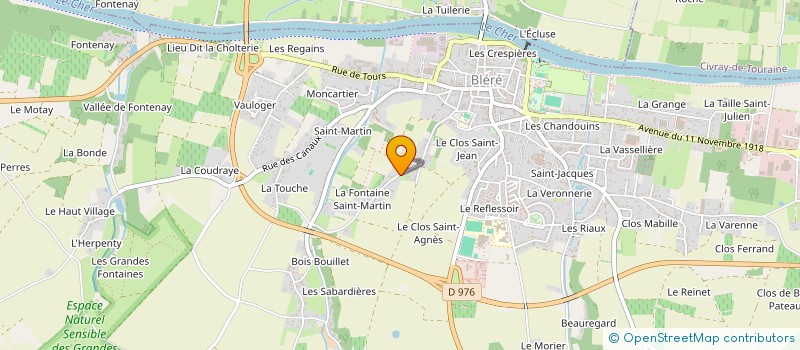 localisation de l'entreprise MONSIEUR LAURENT GAULTIER  BLERE