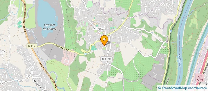 localisation de l'entreprise MONSIEUR LAURENT GAUTHIER  MILLERY