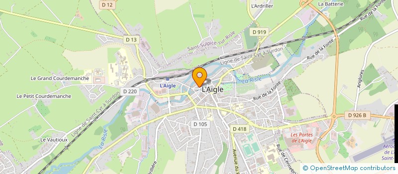 localisation de l'entreprise MONSIEUR LAURENT GAY à L'AIGLE