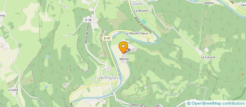 localisation de l'entreprise MONSIEUR LAURENT GAYRAL  BRENGUES