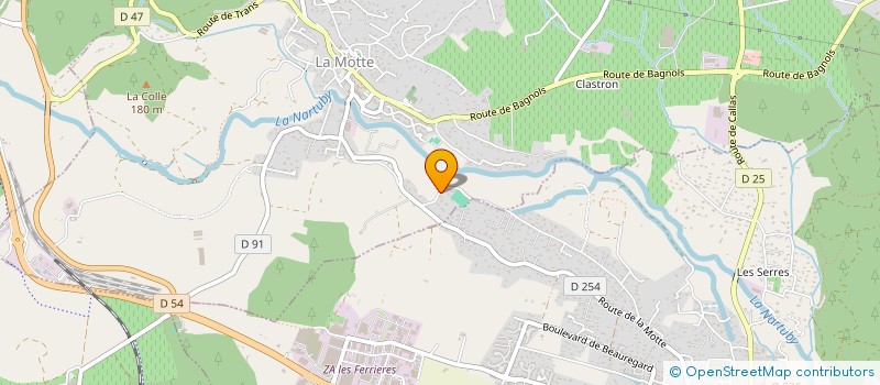 localisation de l'entreprise MONSIEUR LAURENT GAZZANO  LA MOTTE