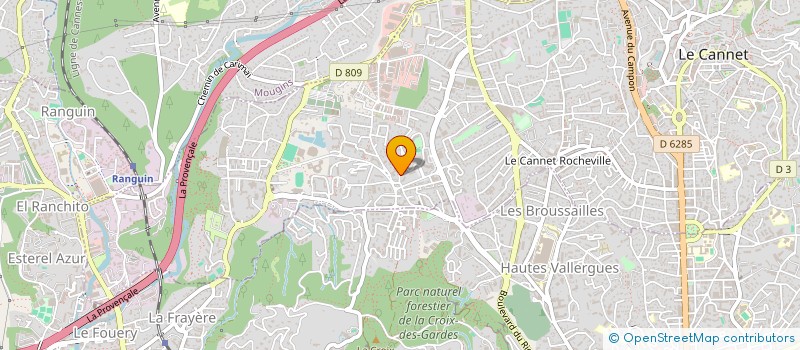 localisation de l'entreprise MONSIEUR LAURENT GELU à LE CANNET