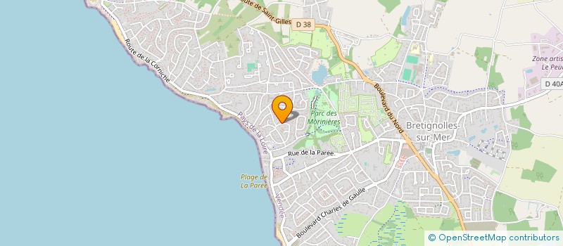 localisation de l'entreprise MONSIEUR LAURENT GENDRY à BRETIGNOLLES-SUR-MER