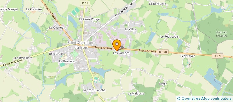 localisation de l'entreprise MONSIEUR LAURENT GEOFFROY  SAINT-GERMAIN-DU-BOIS