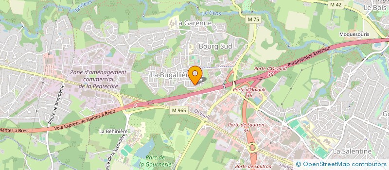 localisation de l'entreprise MONSIEUR LAURENT GERBAULT à ORVAULT