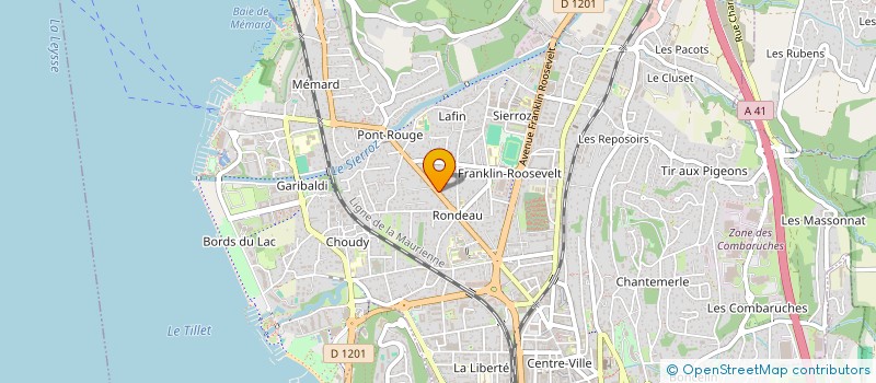 localisation de l'entreprise MONSIEUR LAURENT GERELLI à AIX-LES-BAINS
