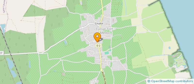 localisation de l'entreprise MONSIEUR LAURENT GERMAIN  CUSSAC-FORT-MEDOC