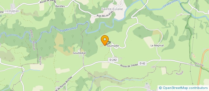 localisation de l'entreprise MONSIEUR LAURENT GERVIER à SAINTE EULALIE