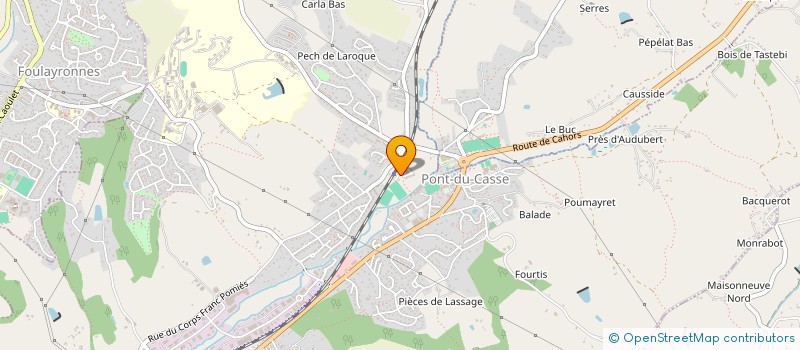 localisation de l'entreprise MONSIEUR LAURENT GEVELERS  PONT-DU-CASSE