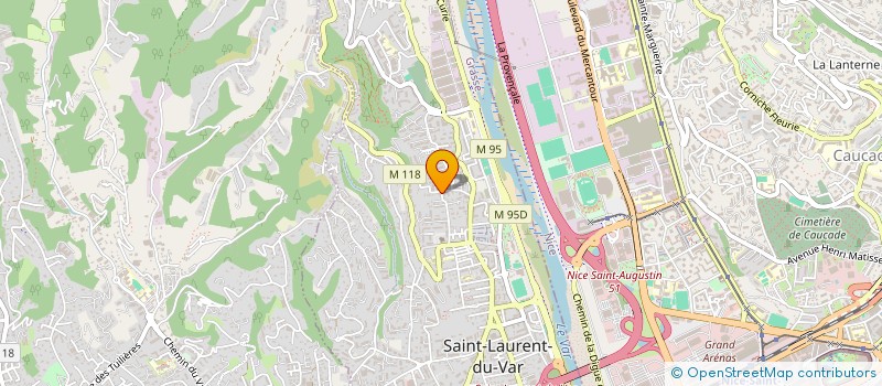 localisation de l'entreprise MONSIEUR LAURENT GHIO à SAINT-LAURENT-DU-VAR