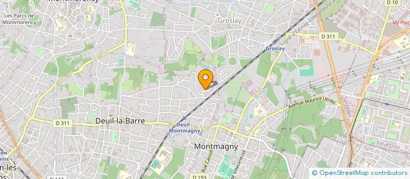 localisation de l'entreprise MONSIEUR LAURENT GIACOSA  DEUIL-LA-BARRE