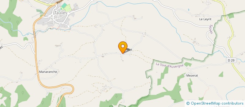 localisation de l'entreprise MONSIEUR LAURENT GIAT  TAUVES