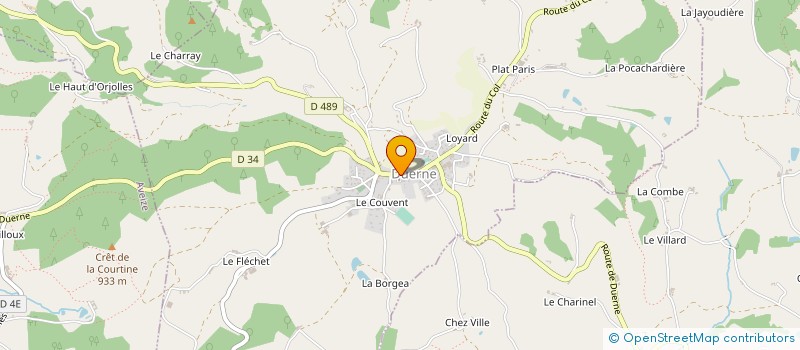 localisation de l'entreprise MONSIEUR LAURENT GIAUFFRET  DUERNE